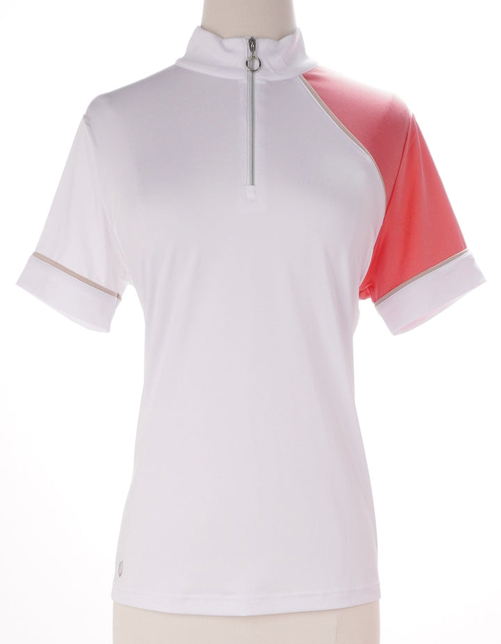 Skorzie Medium / White/Pink GGBlue Short Sleeve Top Exclusive Product - White/Pink - Size Medium Apparel & Accessories