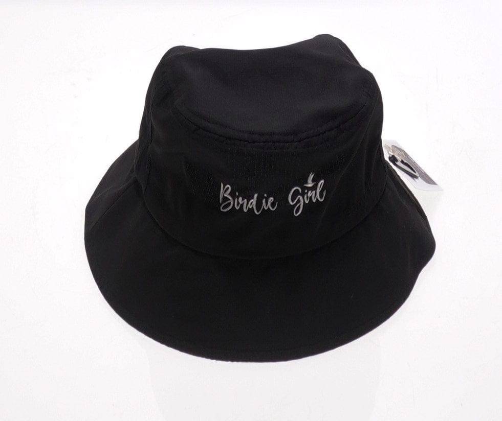 Skorzie Black Birdie Girl Bucket Hat With Ponytail