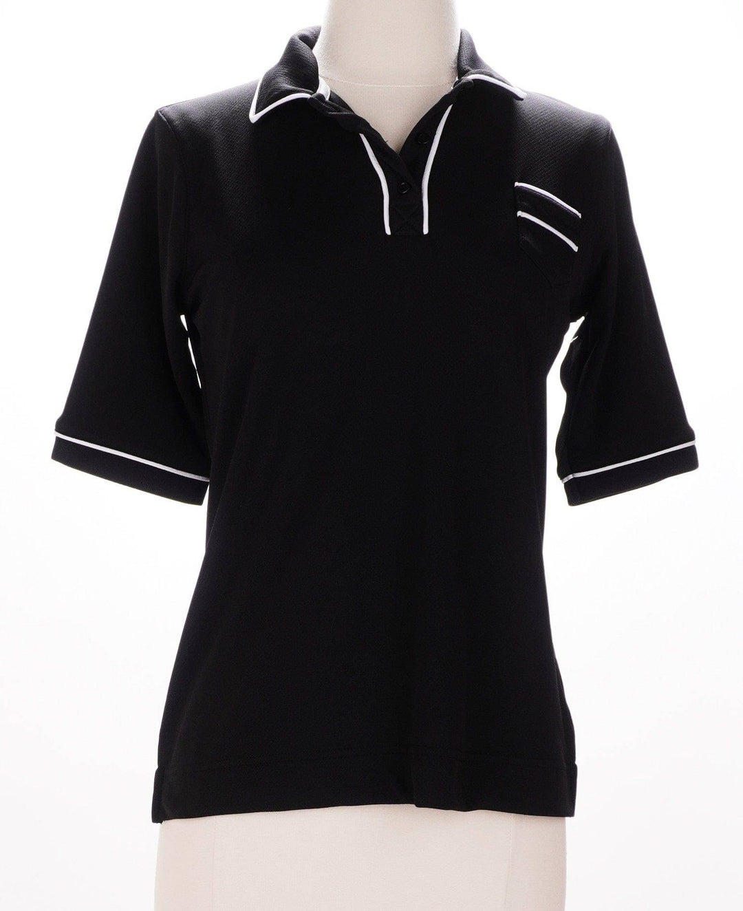 Skorzie Black / Small Tehama Mid Sleeve Golf Shirt - Black - Size Small