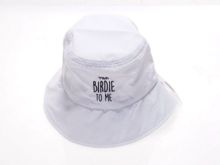 Skorzie White Talk Birdie To Me Bucket Hat