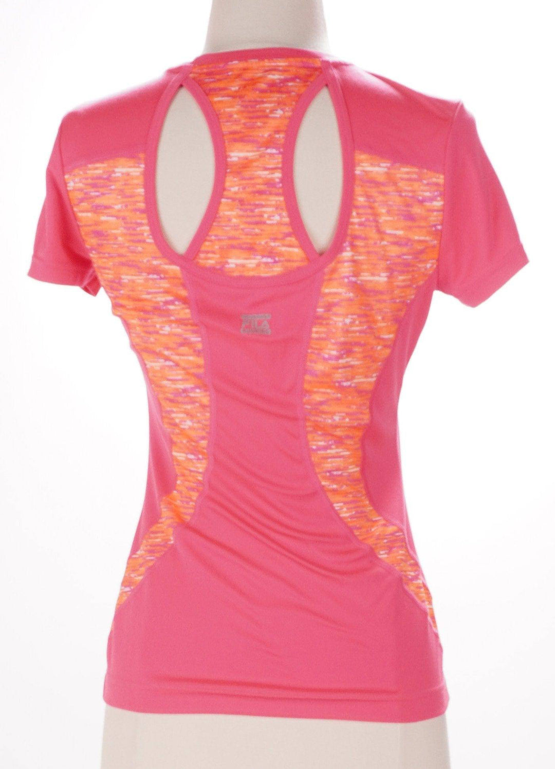 Skorzie X-Small / Pink / Consigned Fila Short Sleeve Golf Shirt - Pink-Orange - X-Small
