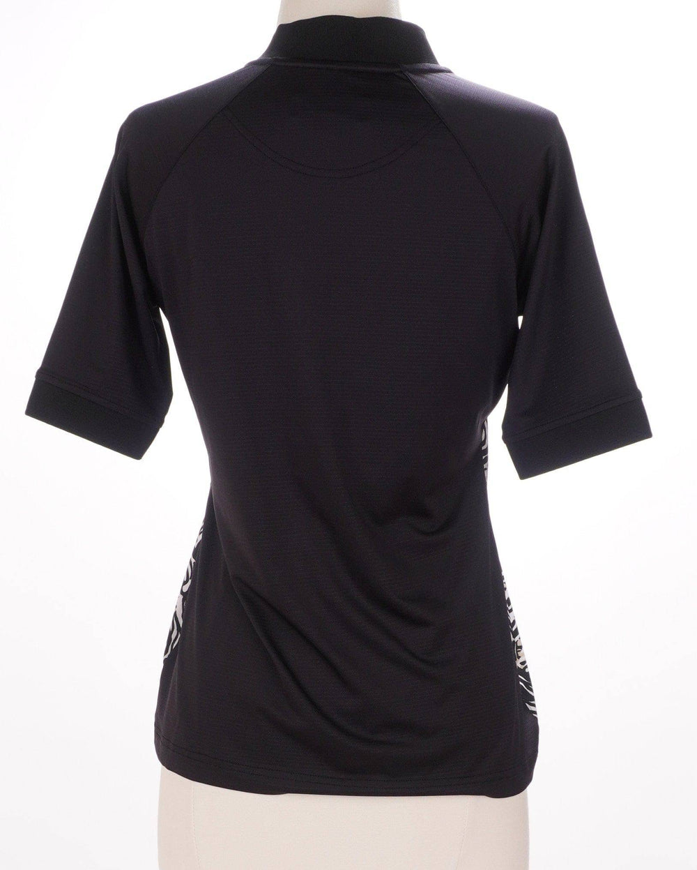 Sport Haley Small / Black / Consigned Sport Haley Shirt Sleeve Golf Shirt - Zebra-Black - Size Small