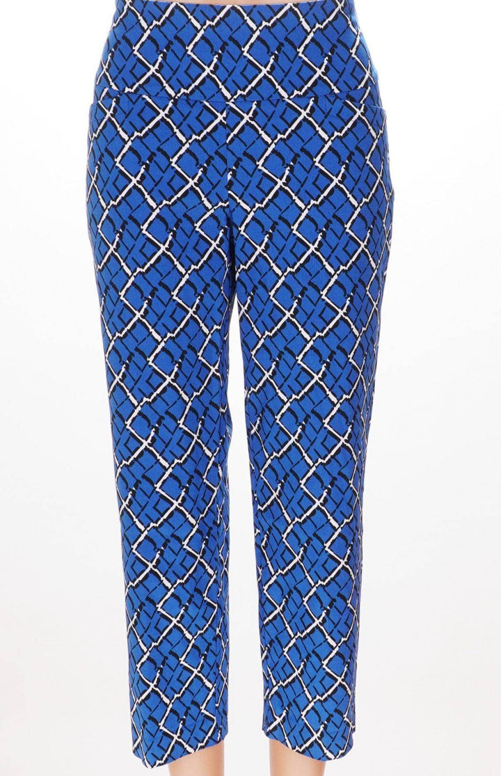 Swing Control Swing Control Cropped Pants - Turkish Sea Squares - Size 6