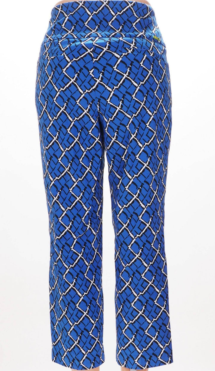 Swing Control Swing Control Cropped Pants - Turkish Sea Squares - Size 6