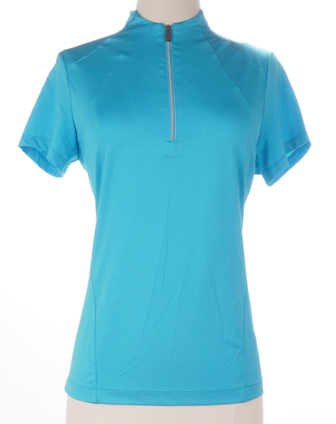 Tail Blue / Small Tail Short Sleeve Top - Blue Atoll - Size Small
