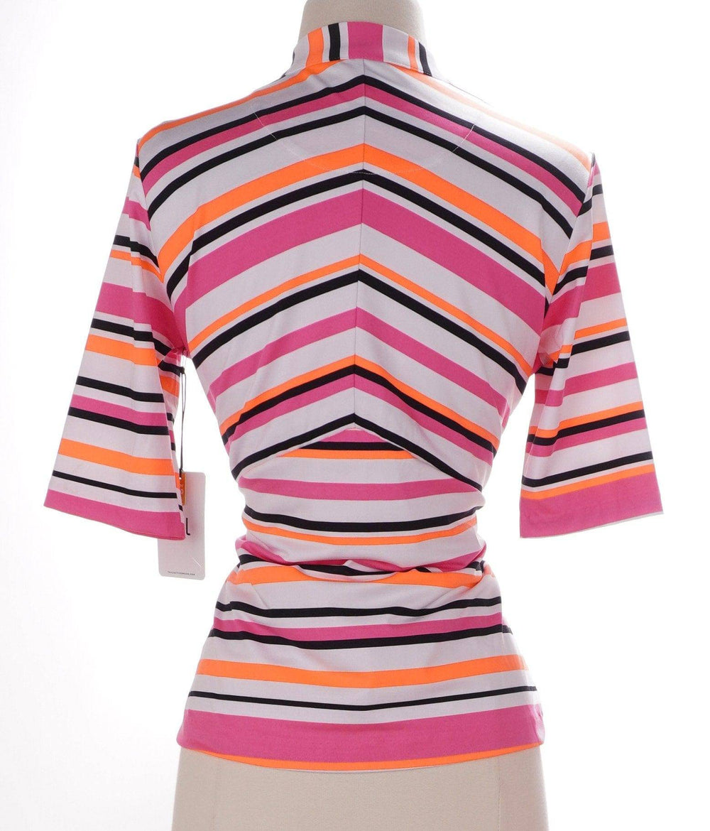Tail Multicolor / Small Tail Short Sleeve Top - Sherbert Stripe - Size Small
