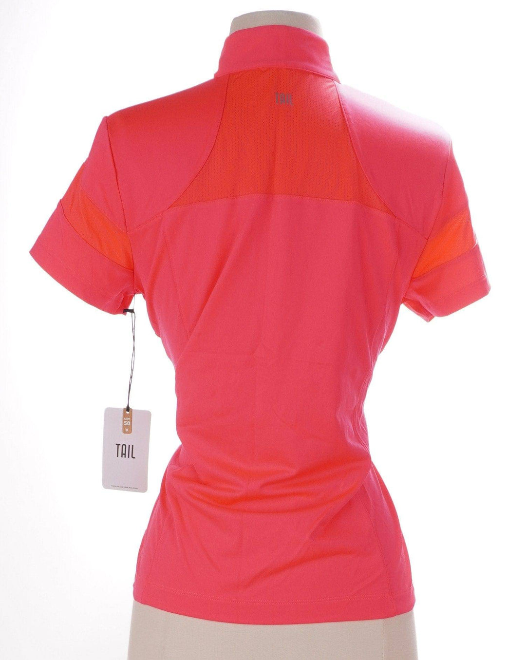 Tail Neon Pink / Small Tail Short Sleeve Top - Honeysuckle - Size Small
