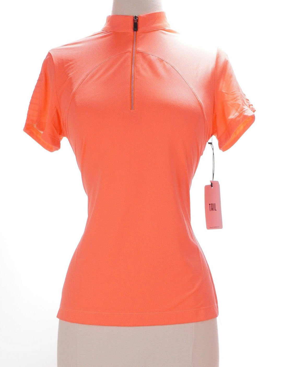Tail Orange / Small Tail Short Sleeve Top - Zest - Size Small