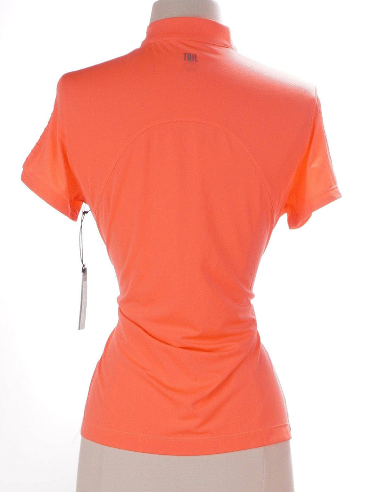 Tail Orange / Small Tail Short Sleeve Top - Zest - Size Small