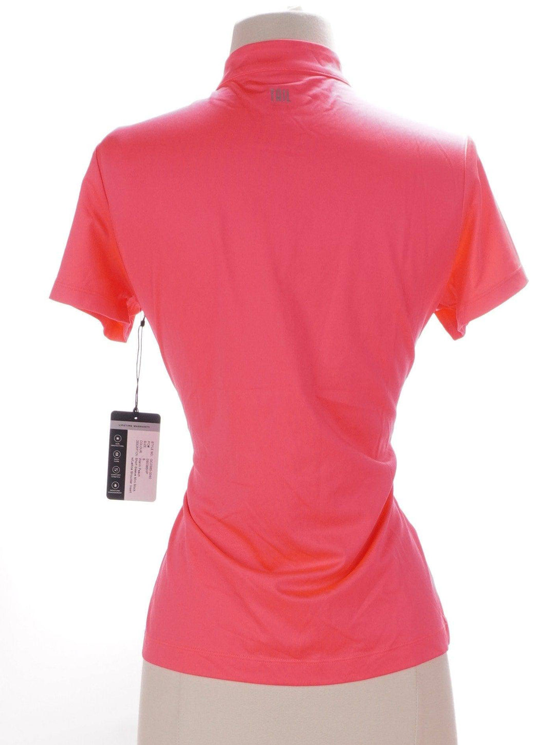 Tail Peach / Small Tail Short Sleeve Top - Warm Peach - Size Small