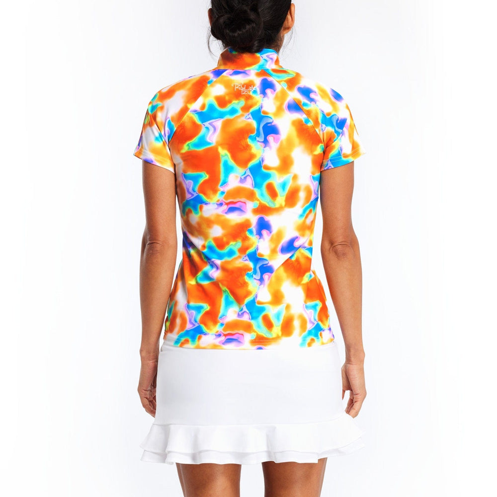 Tzu Tzu Multicolored / Large Tzu Tzu Lucy Short Sleeve Top - Sun's Out