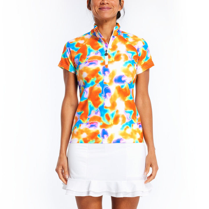 Tzu Tzu Multicolored / Large Tzu Tzu Lucy Short Sleeve Top - Sun's Out