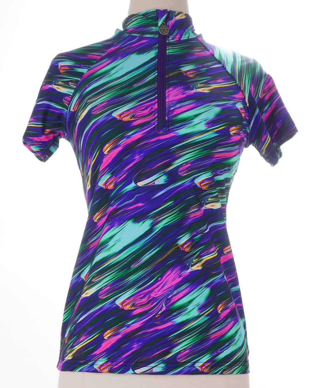 Tzu Tzu Multicolored / X-Small / Exclusive New Product Tzu Tzu Lucy Short Sleeve Top - Northern Lights - Size X-Small