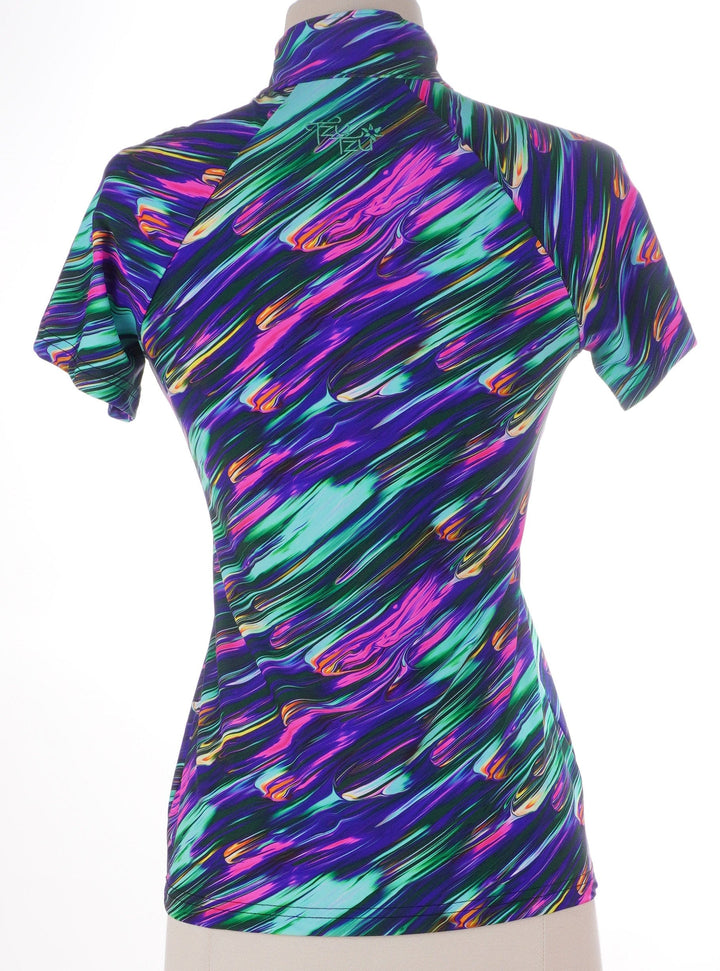 Tzu Tzu Multicolored / X-Small / Exclusive New Product Tzu Tzu Lucy Short Sleeve Top - Northern Lights - Size X-Small